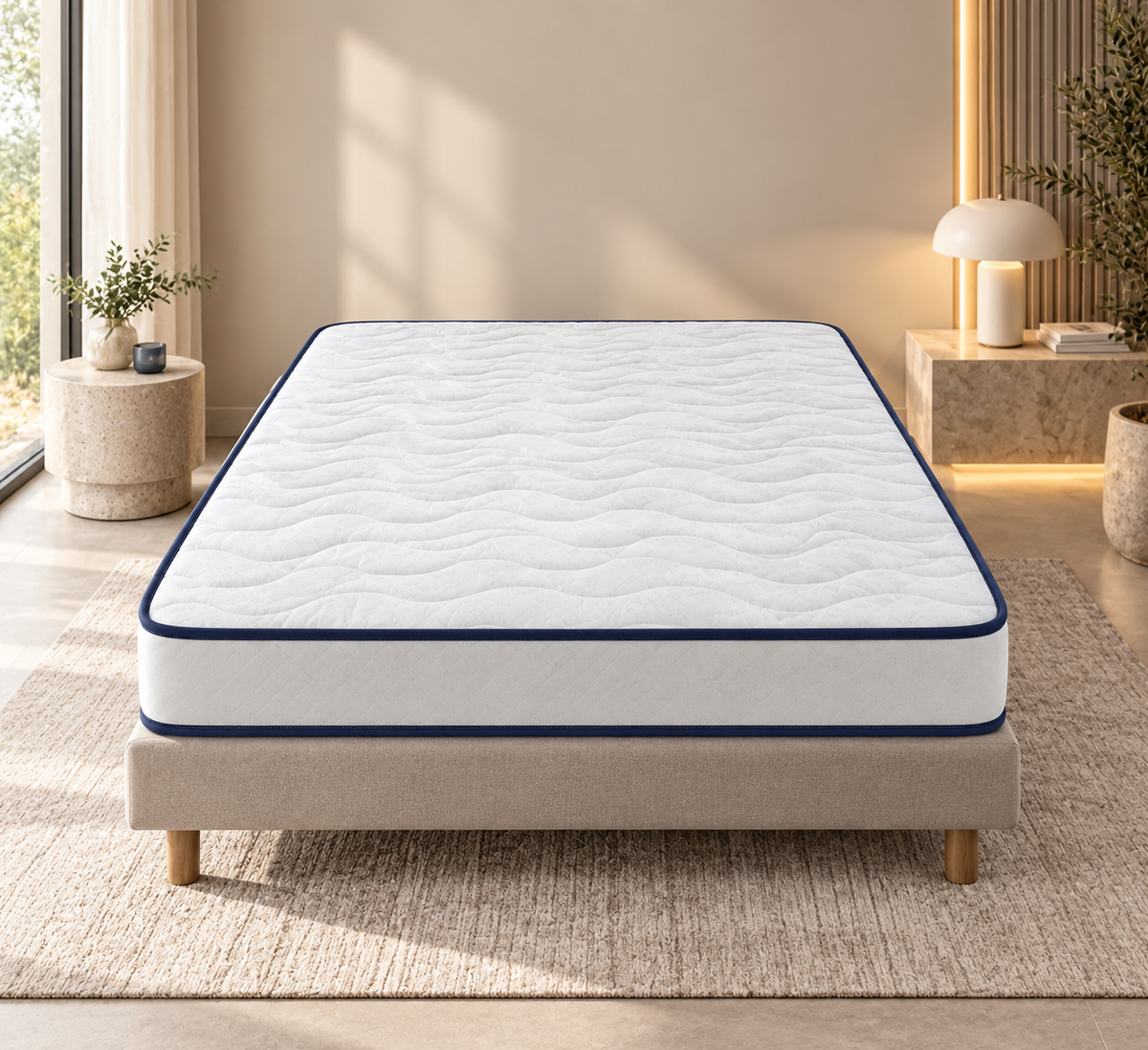 Matelas Mousse PALAZIO 140x190 cm - Recyclé et Durable