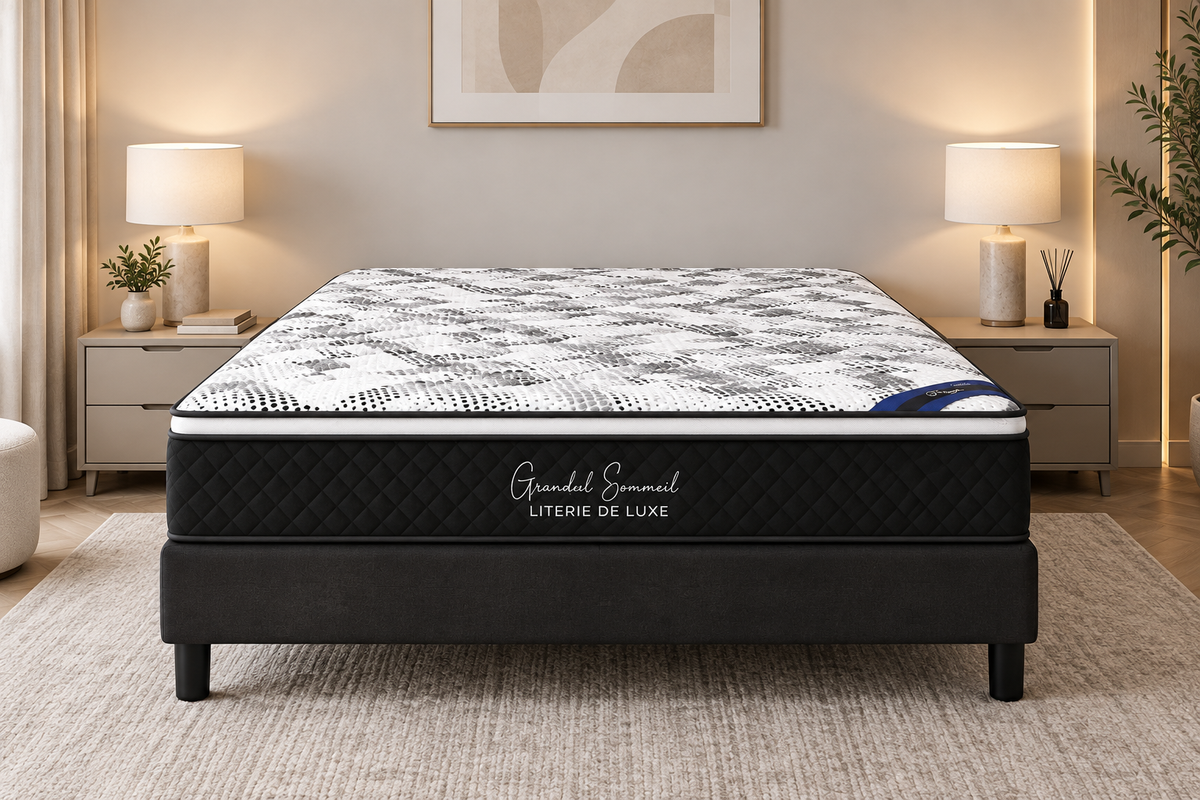 Matelas PLAZA à ressorts ensachés 160x200 cm épaisseur 30 cm