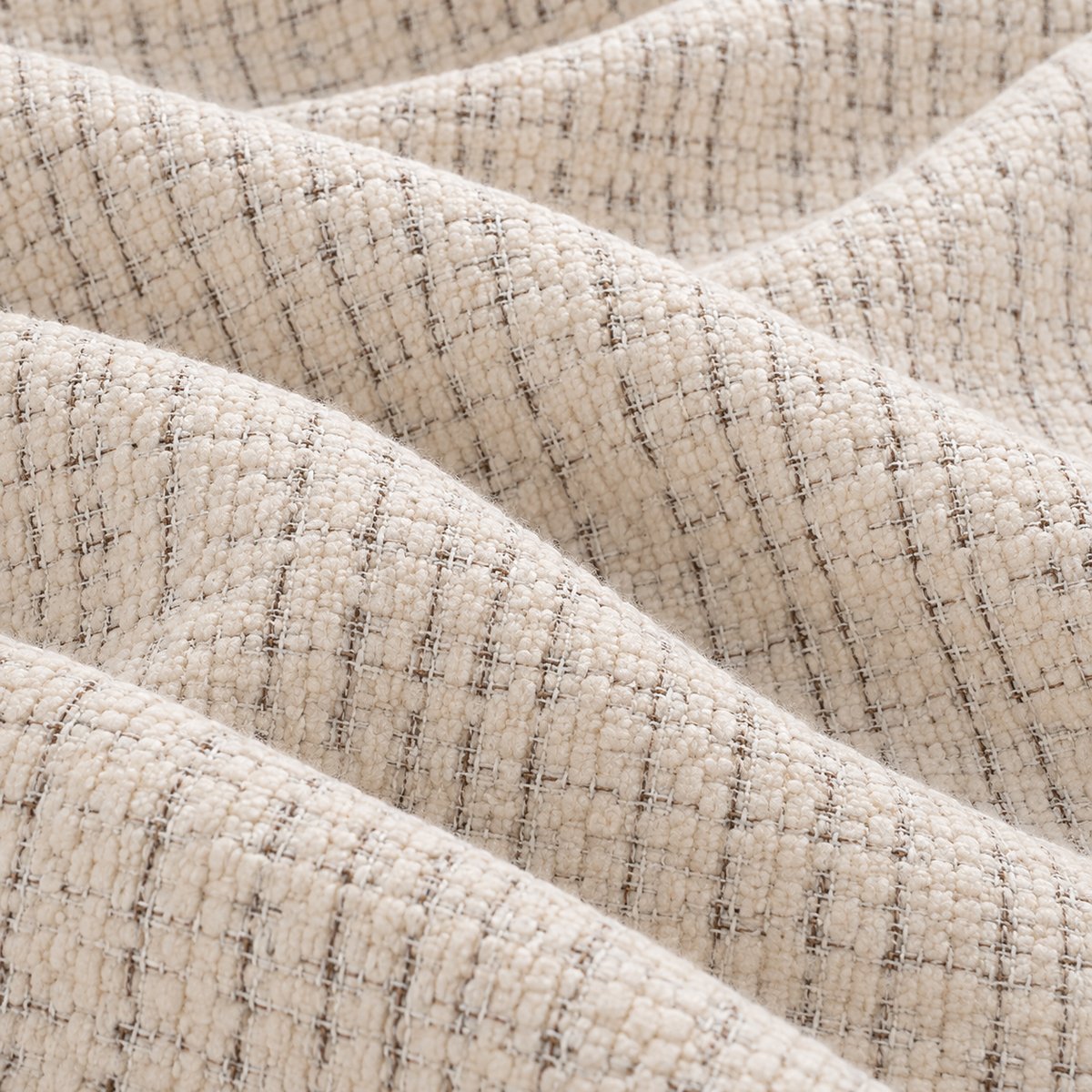 Canapé d’angle arrondi Tissu Cremona beige Cloud Bis - Angle Droit