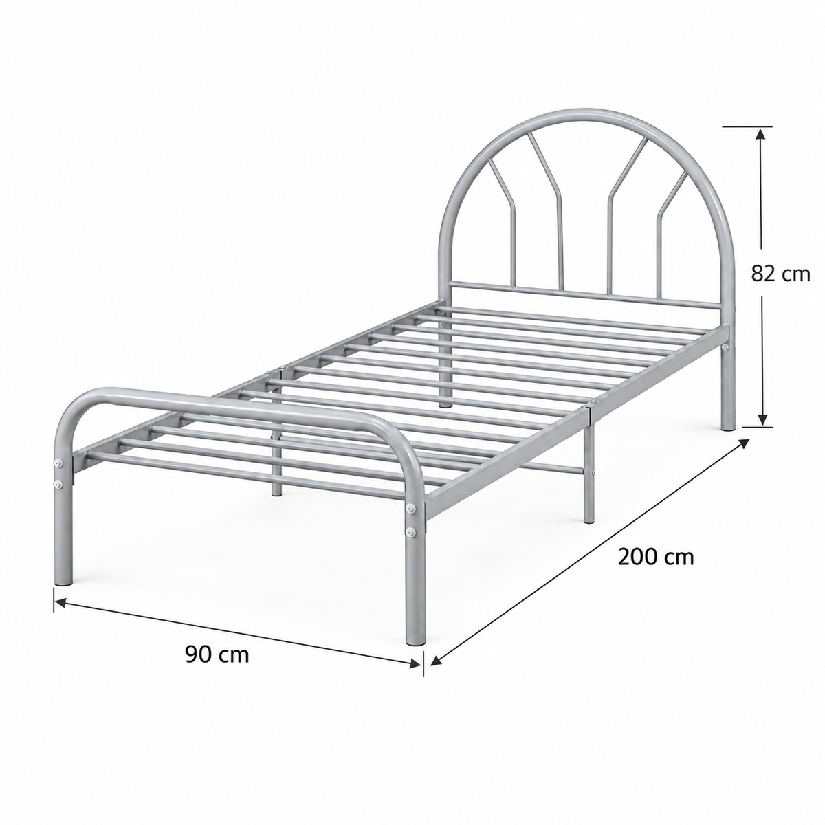 LIT ECO GRIS 90X190cm