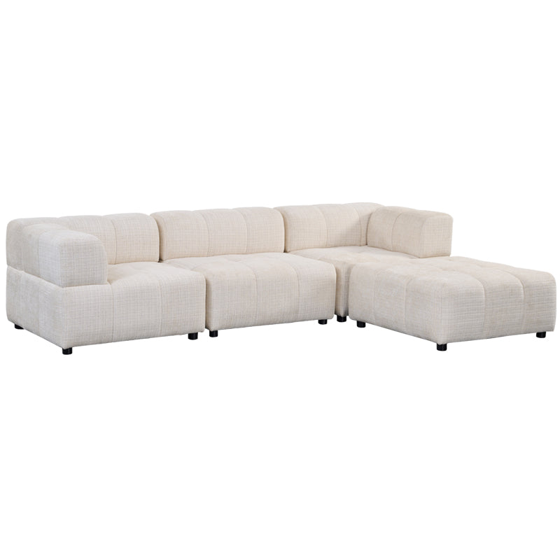 Canapé Modulable en tissu Cremona beige 280 x 186 cm – RITZ
