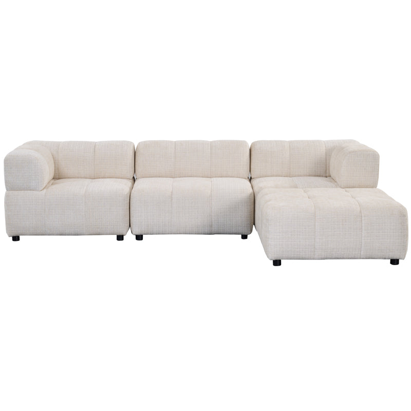 Canapé Modulable en tissu Cremona beige 280 x 186 cm – RITZ