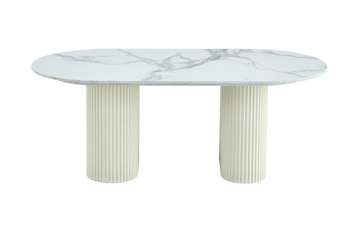 able basse céramique effet marbre blanc 120x60 cm
