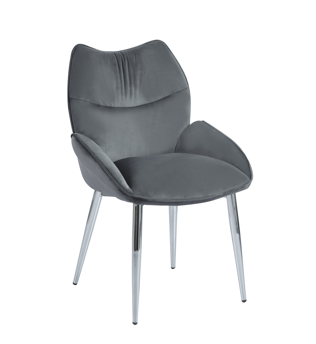 Lot de 2  Chaises LOHA pied métal Chrome