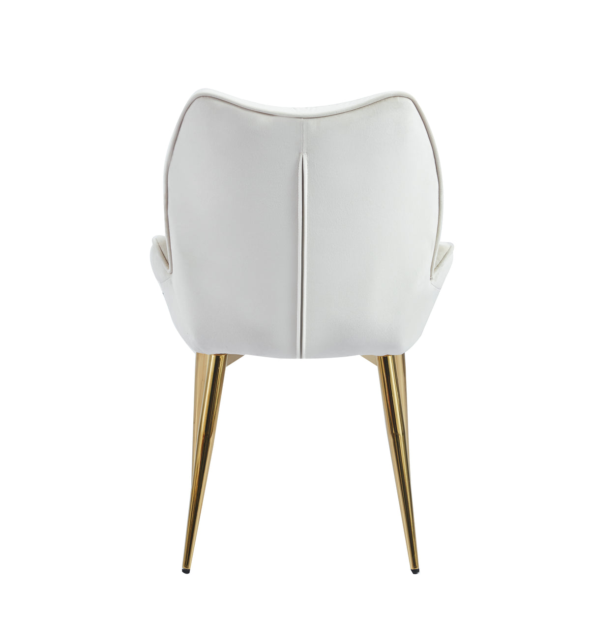 Lot de 2 chaises LOHA pied métal Gold #couleur_beige
