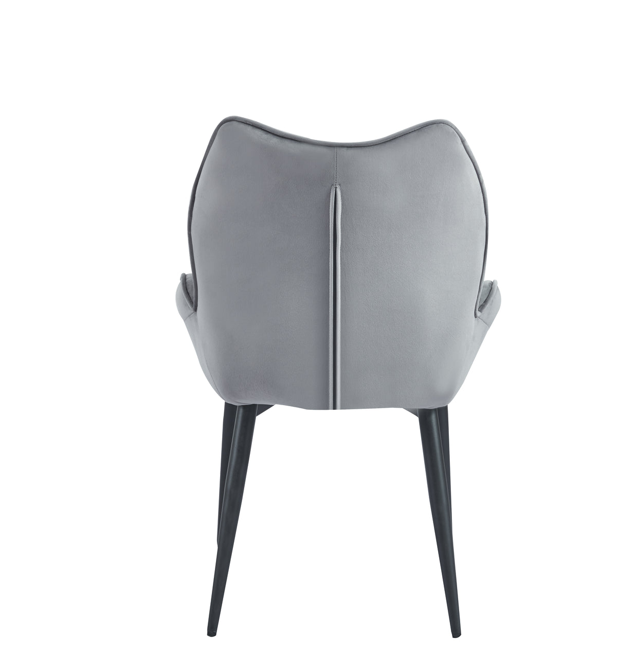 Lot de 2 chaises LOHA pied métal noir #couleur_anthracite
