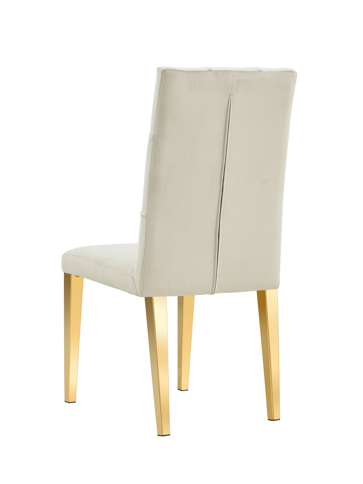 Lot de chaises NEVADA capitonnés gold #couleur_beige