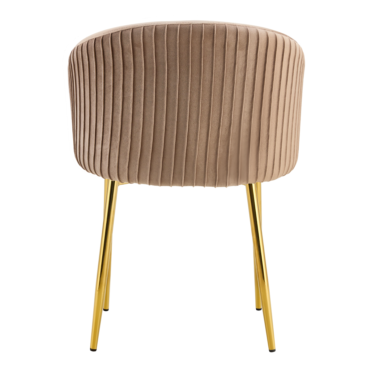 Chaise CARLITA Gold avec accoudoirs #couleur_taupe