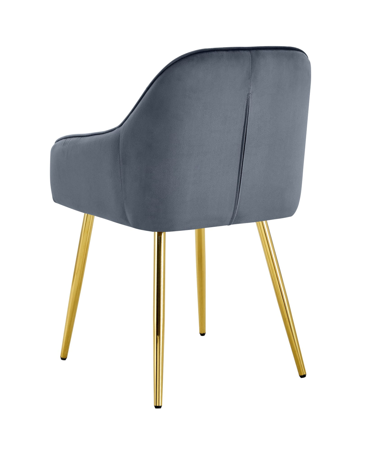 CHAISE PAMS PIED GOLD VELOURS ANTHRACITE