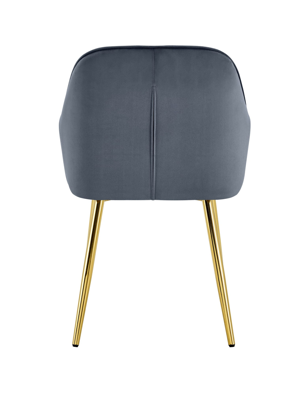 CHAISE PAMS PIED GOLD VELOURS ANTHRACITE