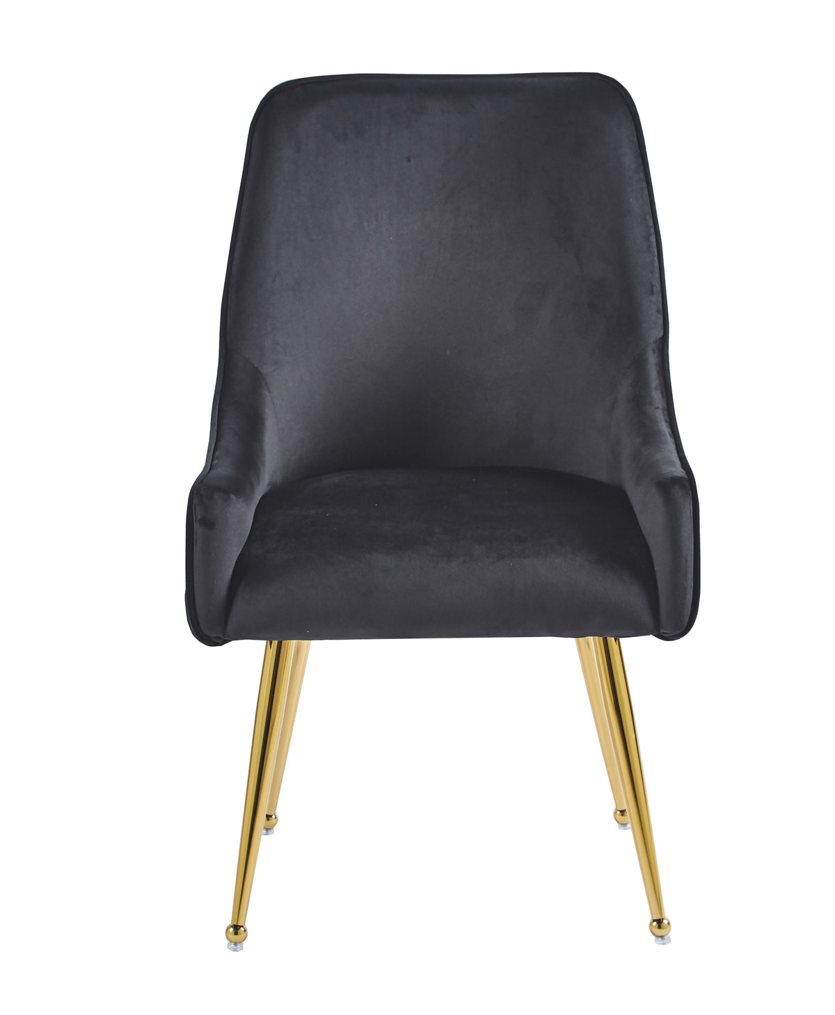 Chaise LUXURY velours gold 56x58x93 cm #couleur_noir