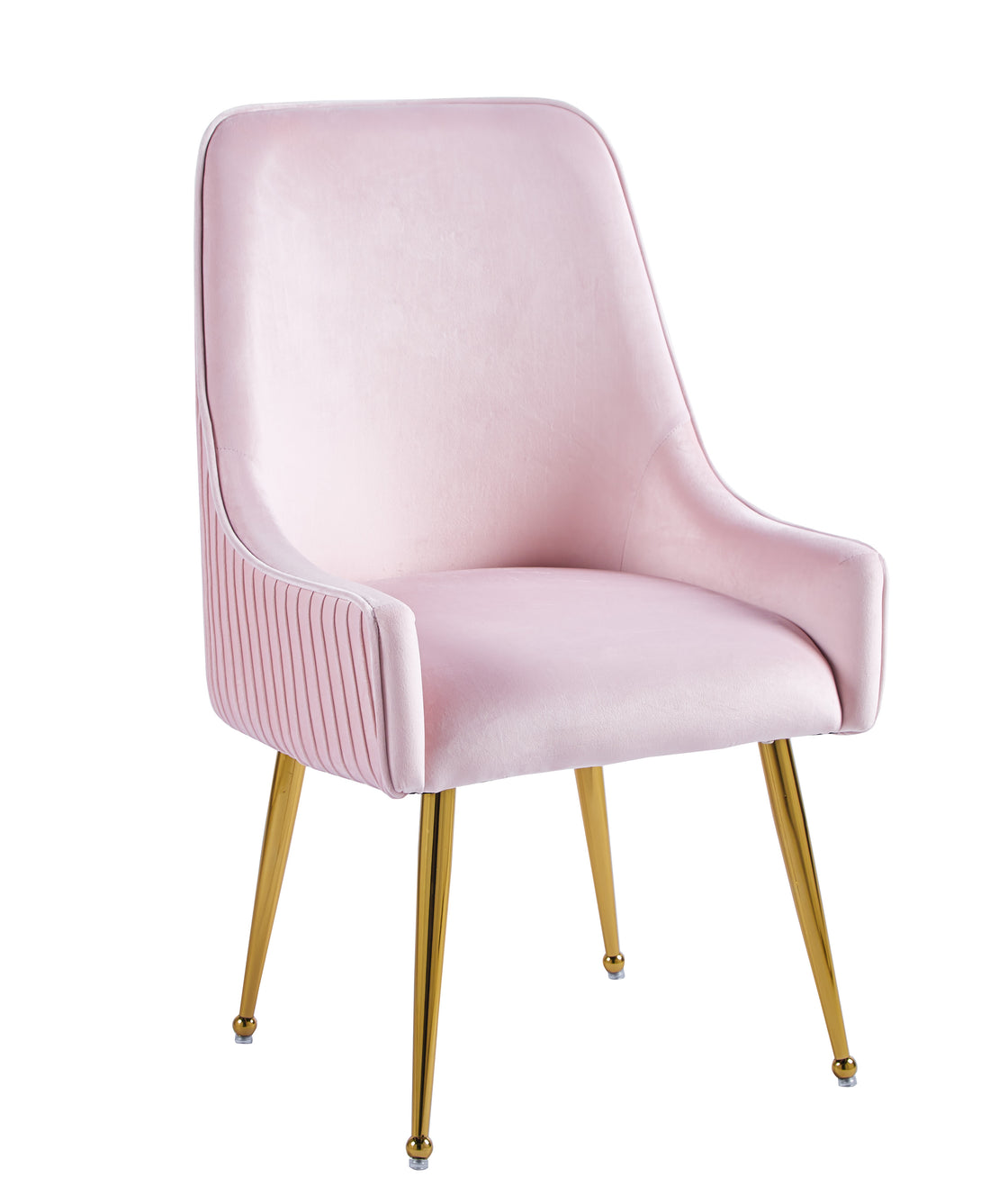 Chaise LUXURY velours gold 56x58x93 cm #couleur_rose