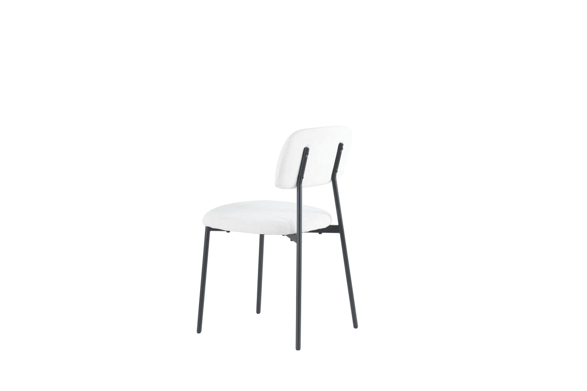 CHAISE AZRA PIED METAL NOIR ASSISES TISSU HERITAGE
BEIGE