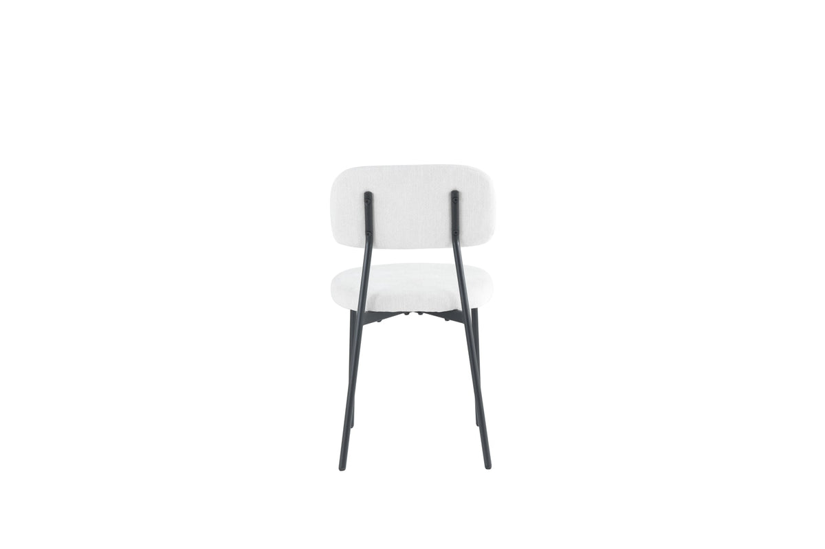 CHAISE AZRA PIED METAL NOIR ASSISES TISSU HERITAGE
BEIGE