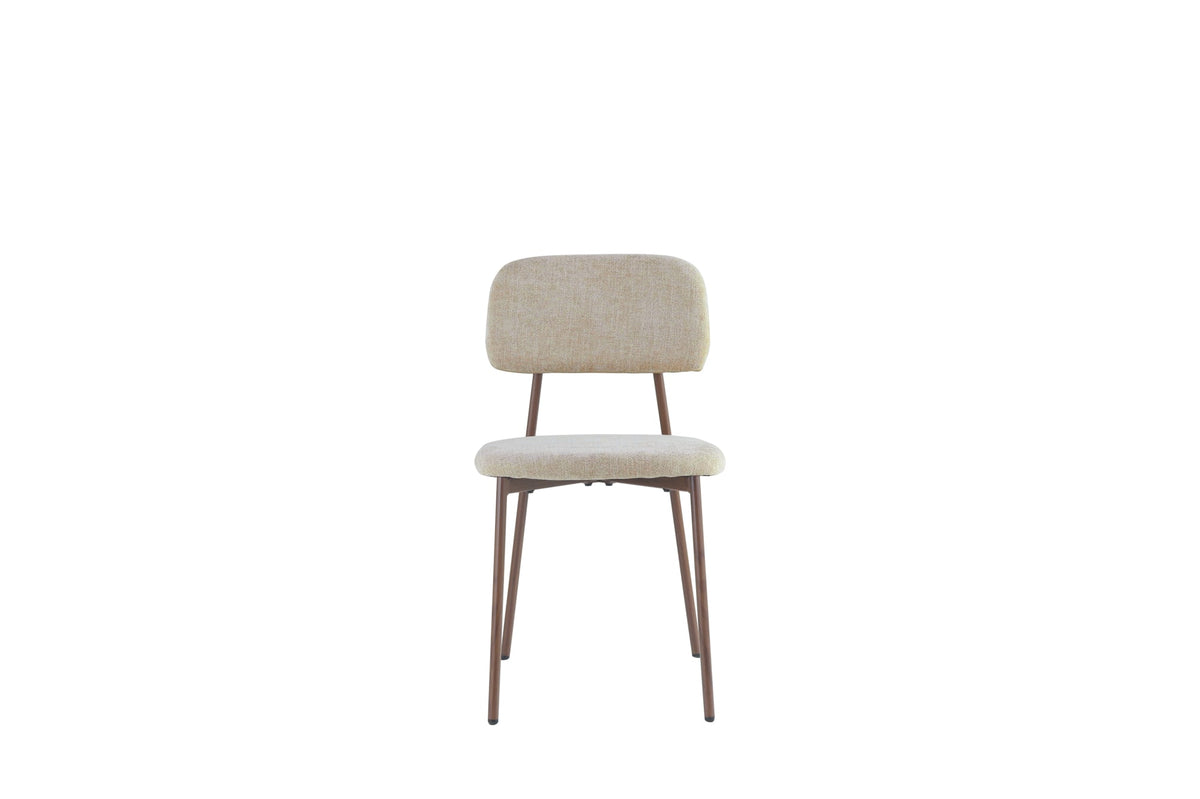 CHAISE AZRA PIED EFFET NOYER ASSISES TISSU HERITAGE SABLE