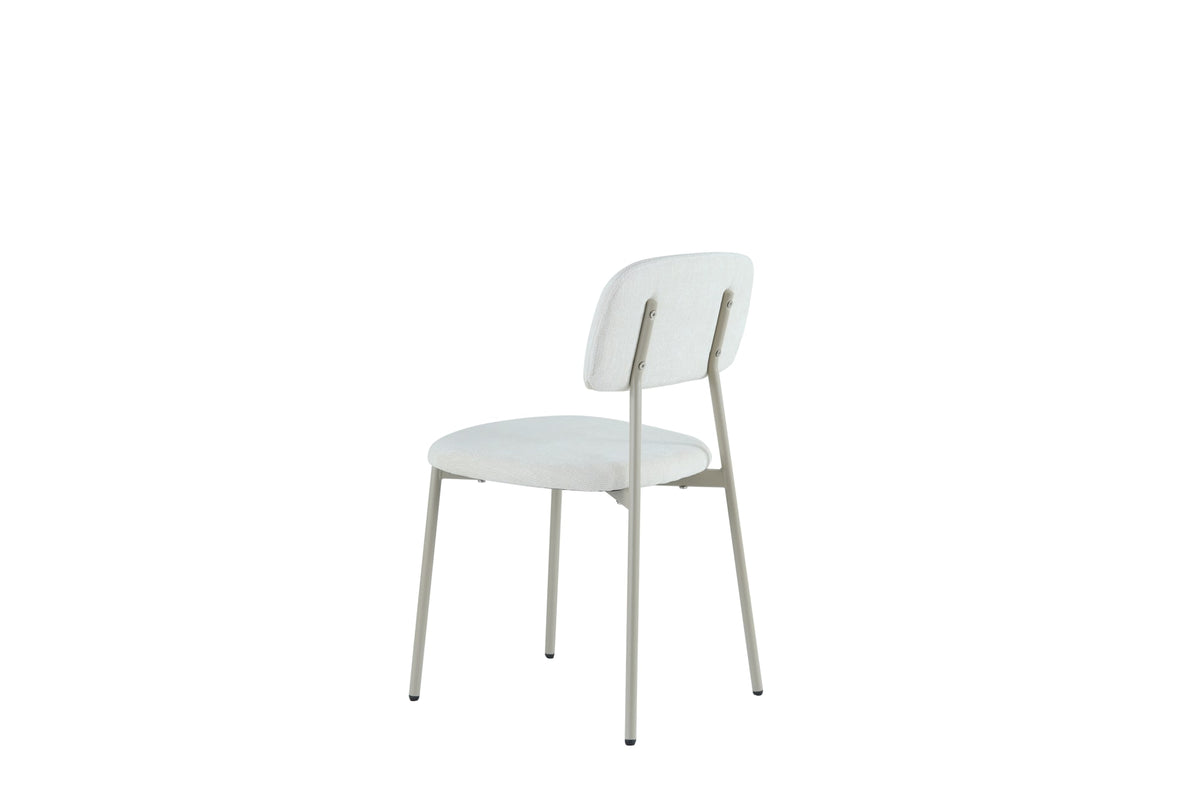 CHAISE AZRA PIED METAL TAUPE ASSISES TISSU HERITAGE
BEIGE