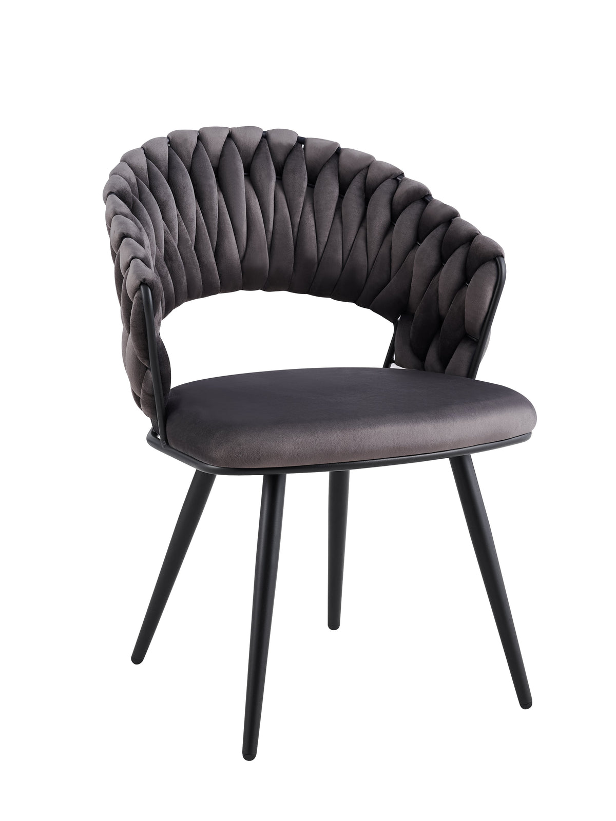 Lot de 2 chaises Carolina #couleur_anthracite
