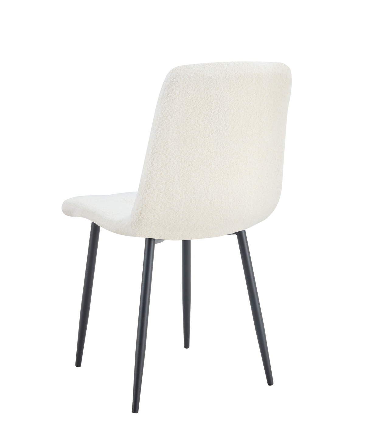 Chaise ELISA Velours Pieds Métal Noir #couleur_doudou