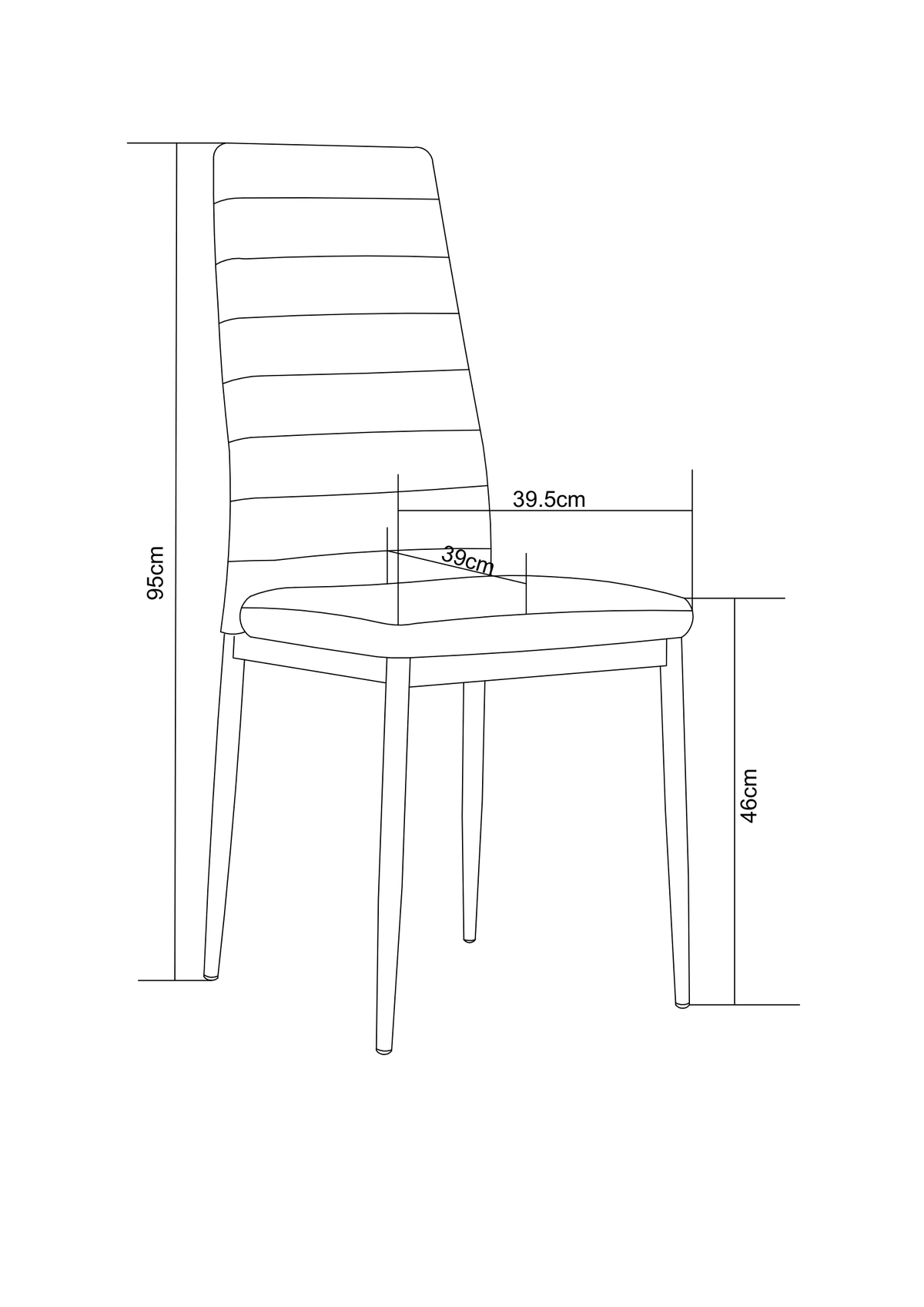 Lot 6 chaises velours taupe pieds métal noir 52x45x90 cm TOLIA