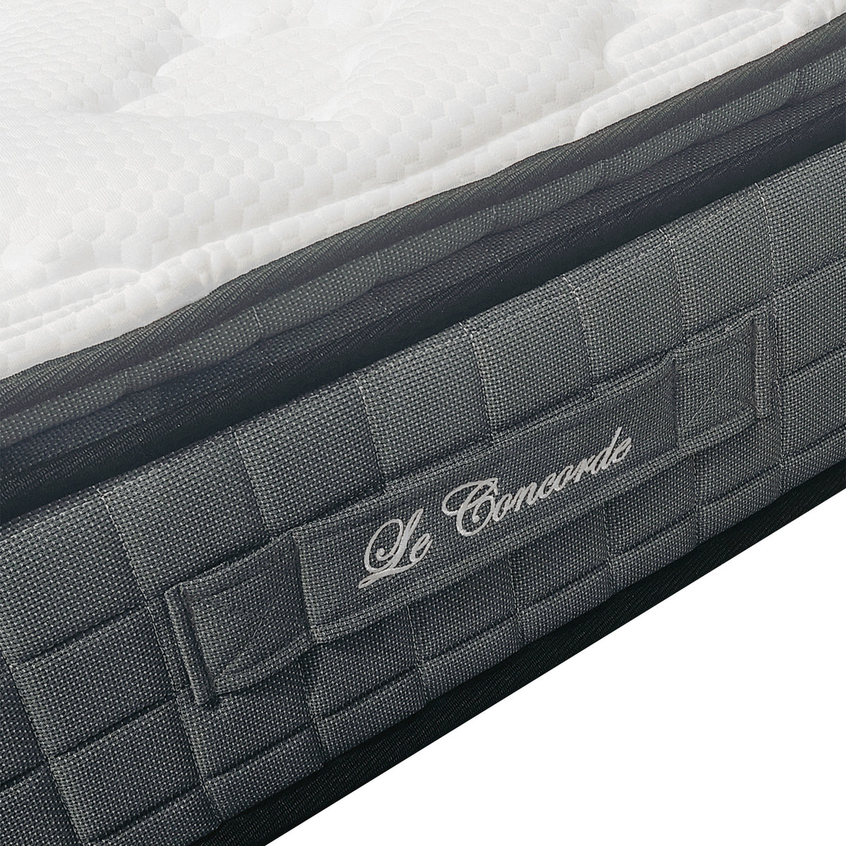 Matelas LE CONCORDE 90x190x25 cm à ressorts ensachés #couleur_blanc