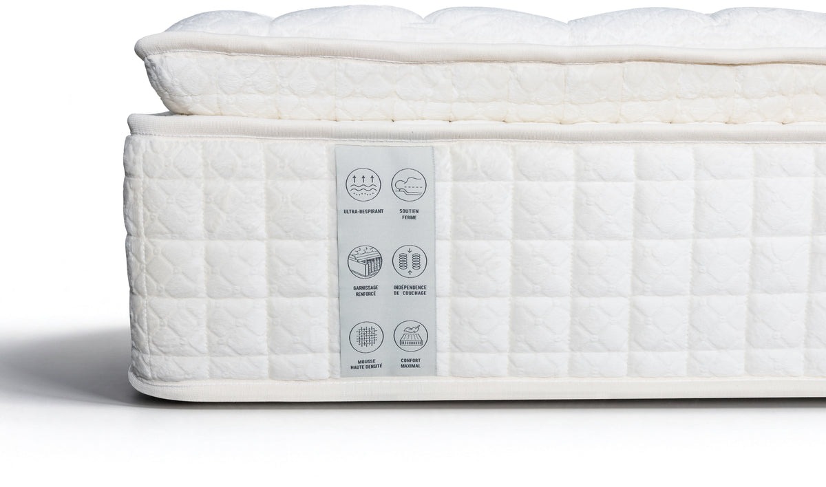 Matelas ressorts ensachés 90x190 cm MON DOUDOU – ép. 27 cm