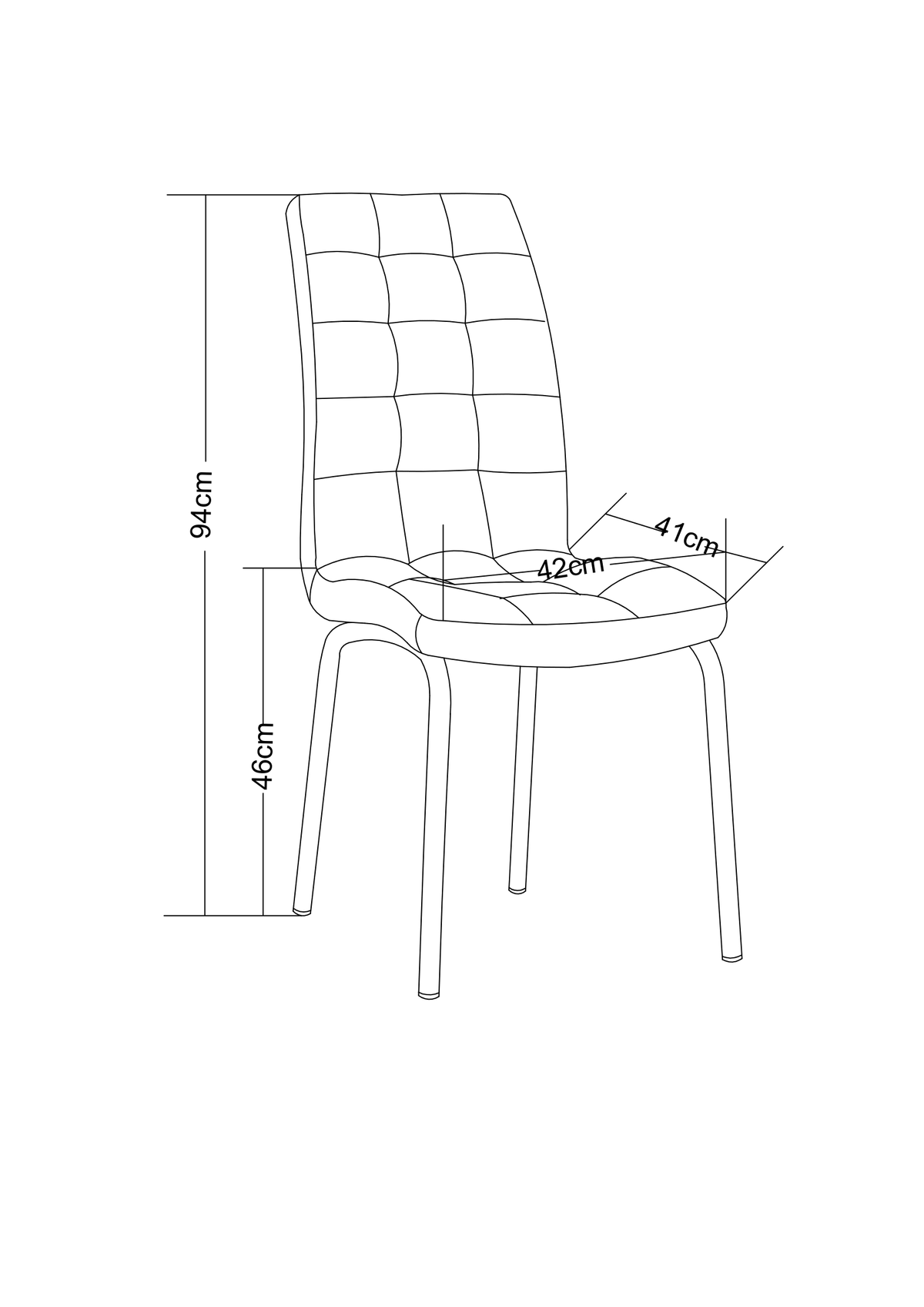 Lot 6 chaises salle à manger velours gris capitonné pieds chromés - Emma #couleur_gris