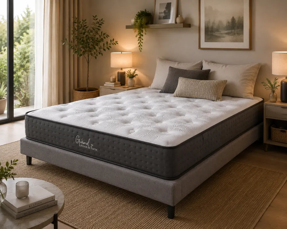Matelas MERIDIEN à ressorts ensachés 140x190 cm épaisseur 25 cm