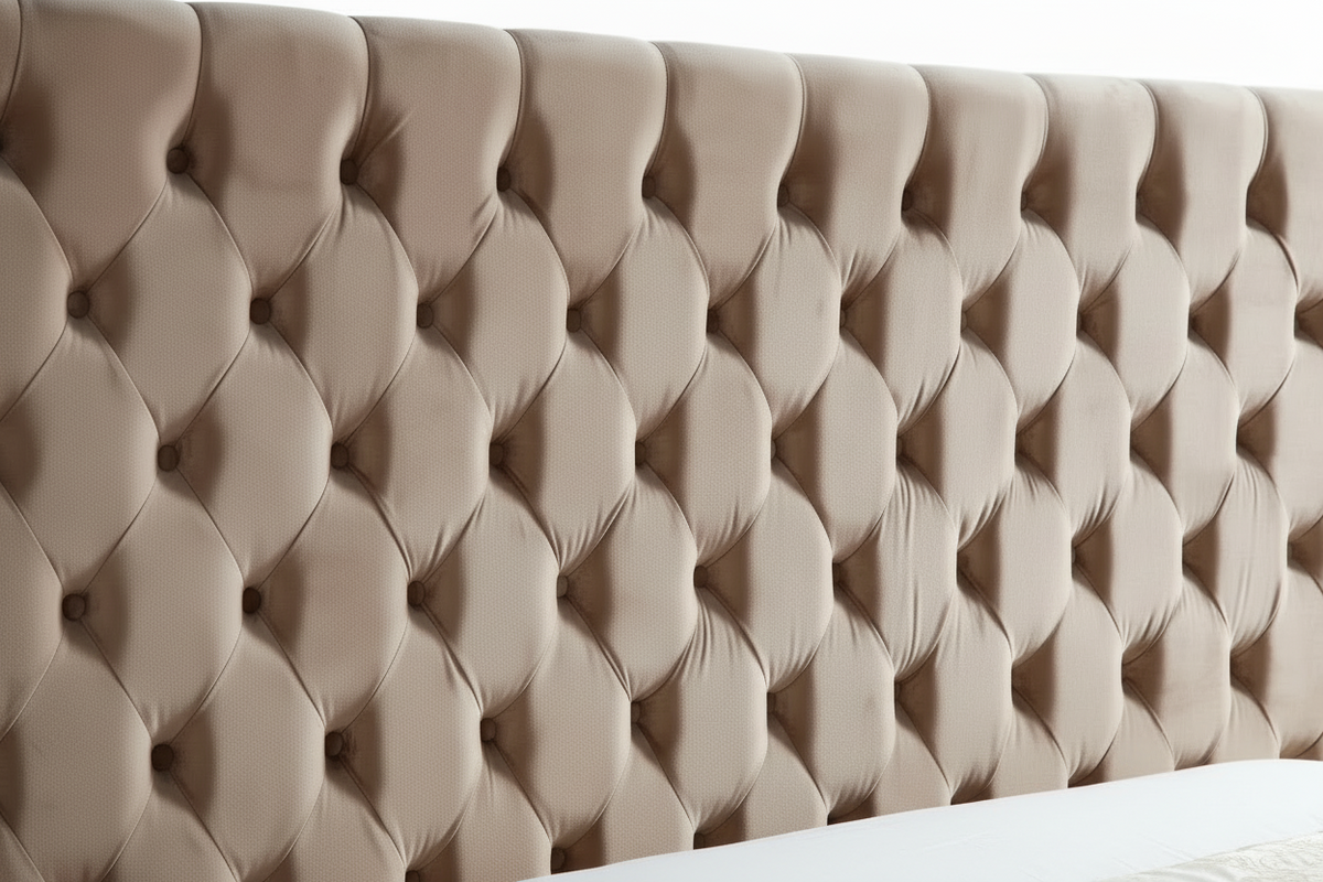 Cadre de lit double en velours 180x200 cm ROYAL