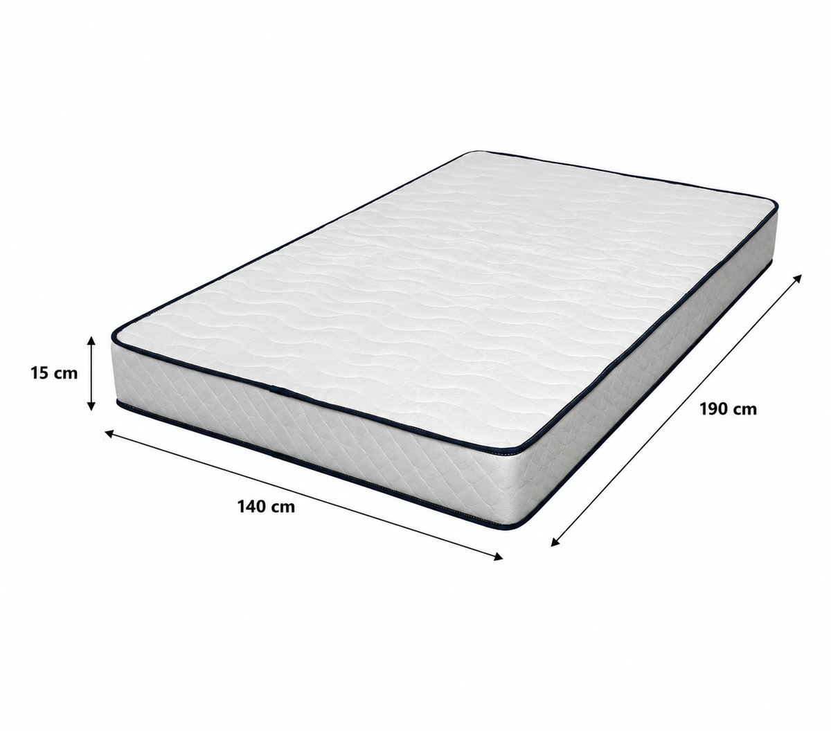 Matelas Mousse PALAZIO 140x190 cm - Recyclé et Durable