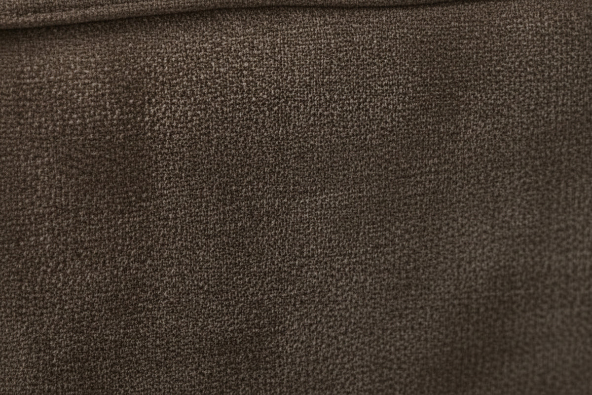 Lit coffre double tissu chenille moka sommier relevable 140x190 cm OLIVIA
