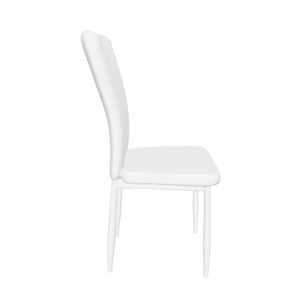 Lot 4 Chaises Salle à Manger Pony Velours Gris Pieds Métal Noir 57x42x95cm