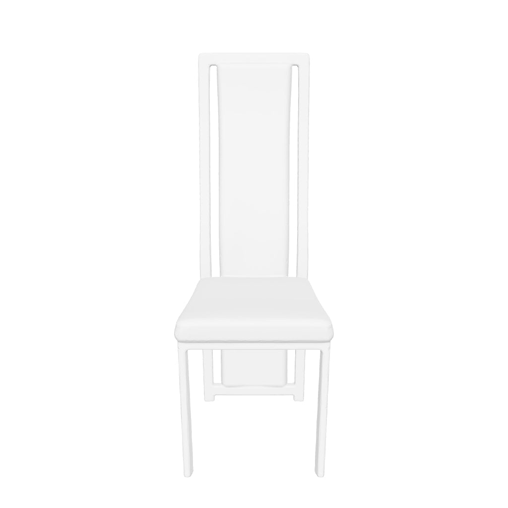 Lot 6 Chaises Salle à Manger Dana Velours Noir Contour Chrome 56x43x99cm