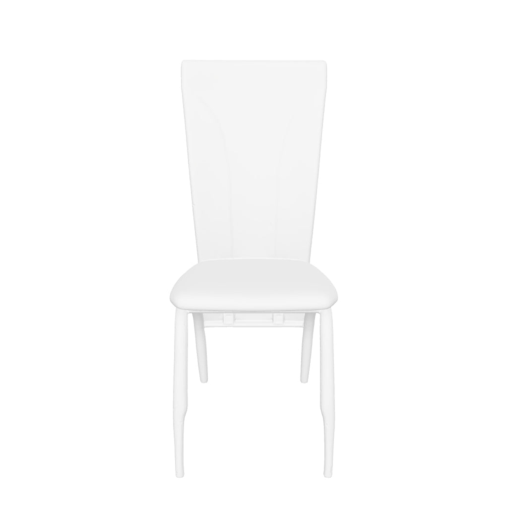 Lot de 6 chaises DUNA chrome velours beige