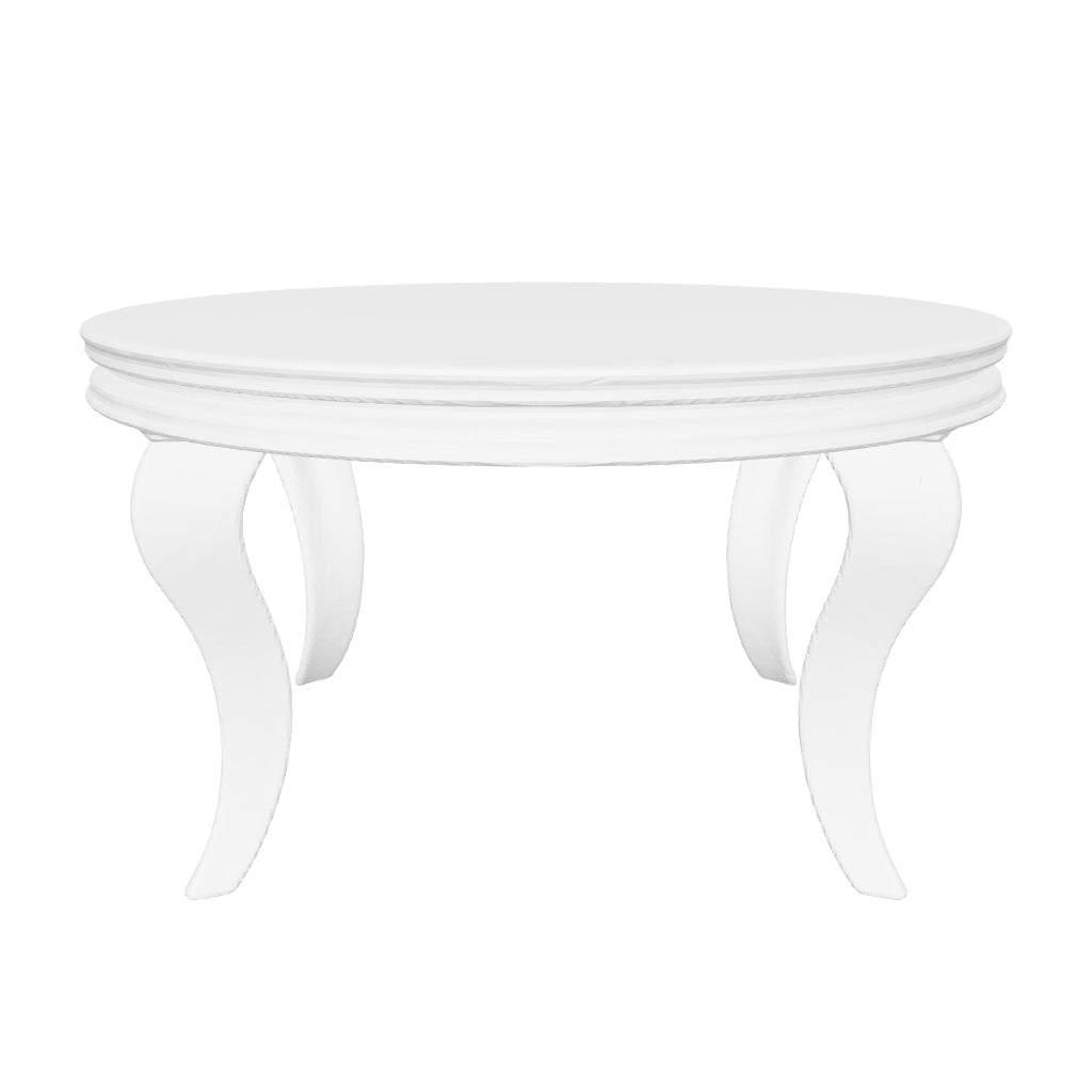 Table basse ronde baroque Gold et plateau en verre NOIR de 80 cm