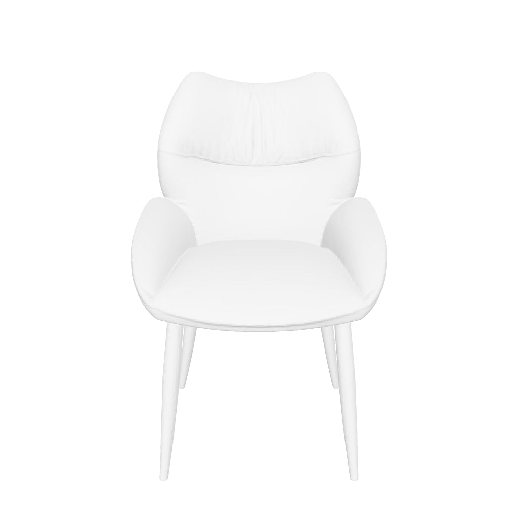 Lot de 2 chaises velours noir métal doré 83x53x57 cm LOHA
