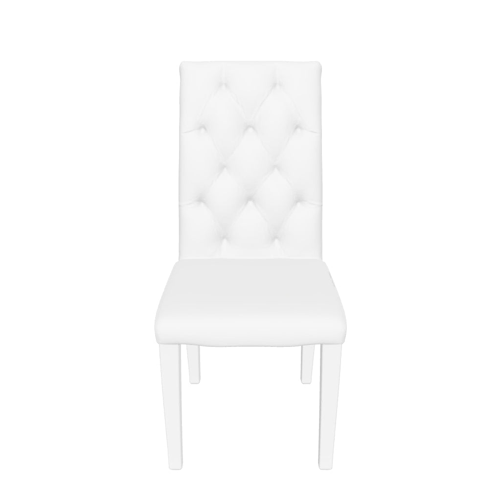 Lot de 2 chaises NEVADA capitonnés chrome Noir
